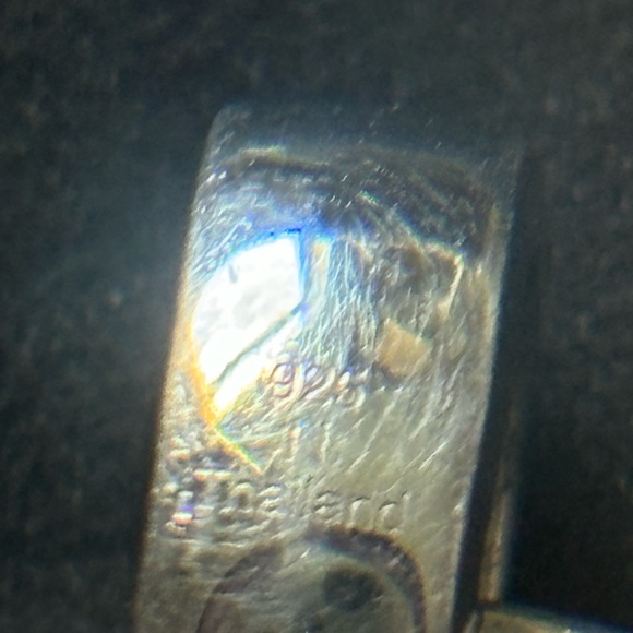 925 Sterling silver pendant - Emerald look!! - Picture 7 of 7